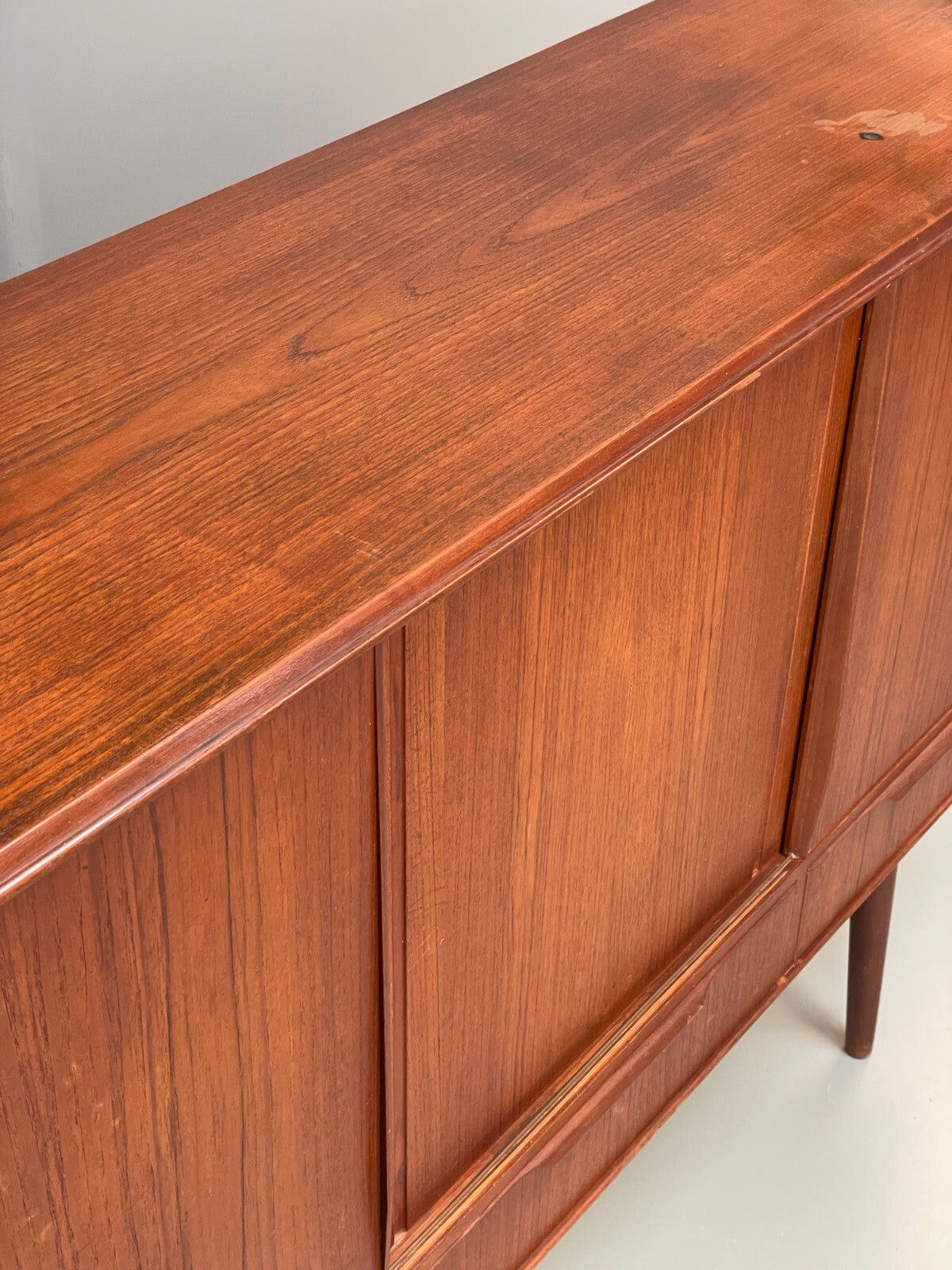 Vintage 1950s Danish Teak Highboard With Shelving Drawers EB8802 MWOO - UKDK FURNITURE