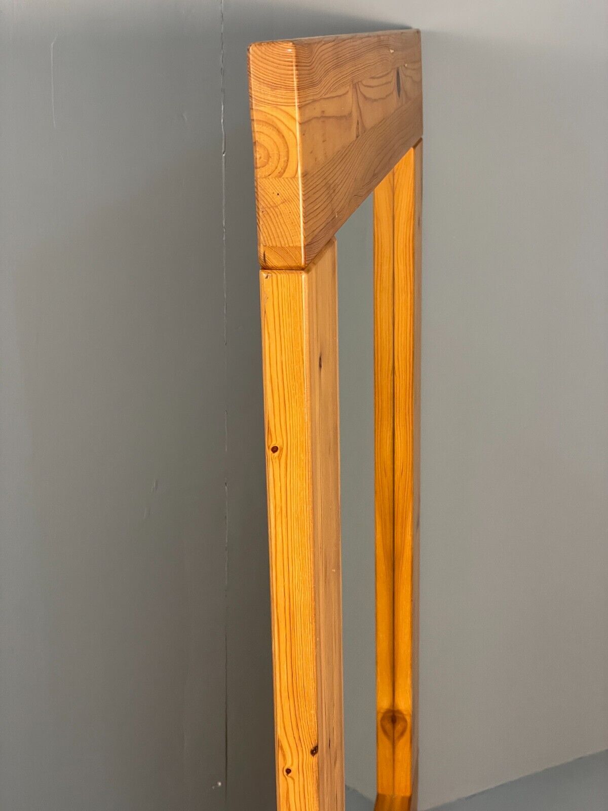 Vintage Danish Large Solid Pine Rectangular Mirror EB8411 MWOO - UKDK FURNITURE