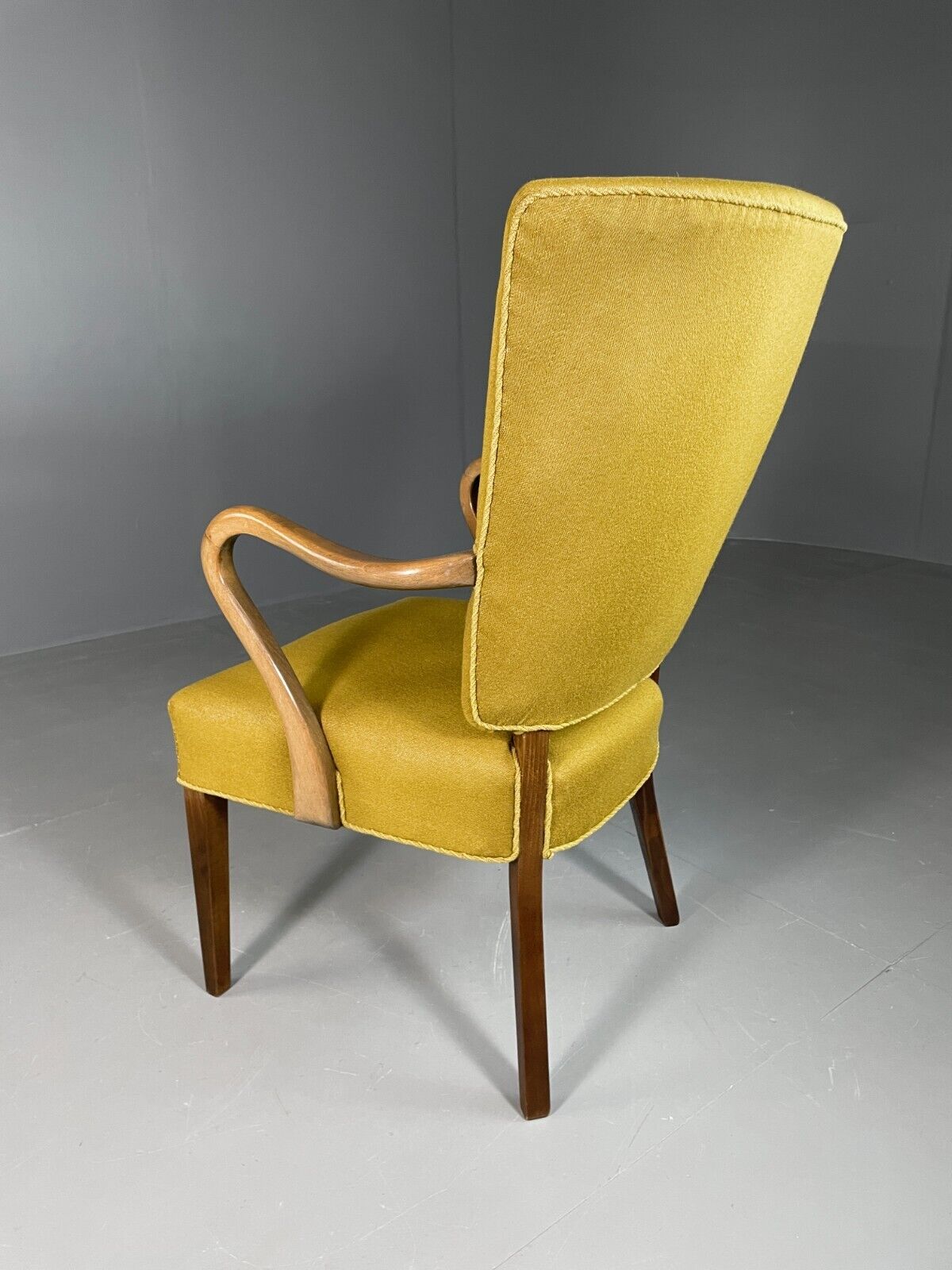Vintage Danish Elbow Chair Green Beech Frame Retro MCM EB6756 MNOR - UKDK FURNITURE
