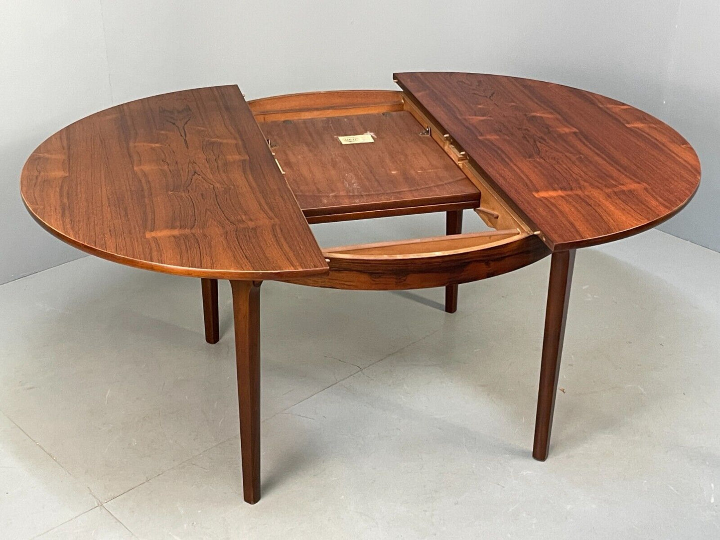 Vintage Nathan Dining Table Extending Circular Mid Century EB9126 MWOO - UKDK FURNITURE