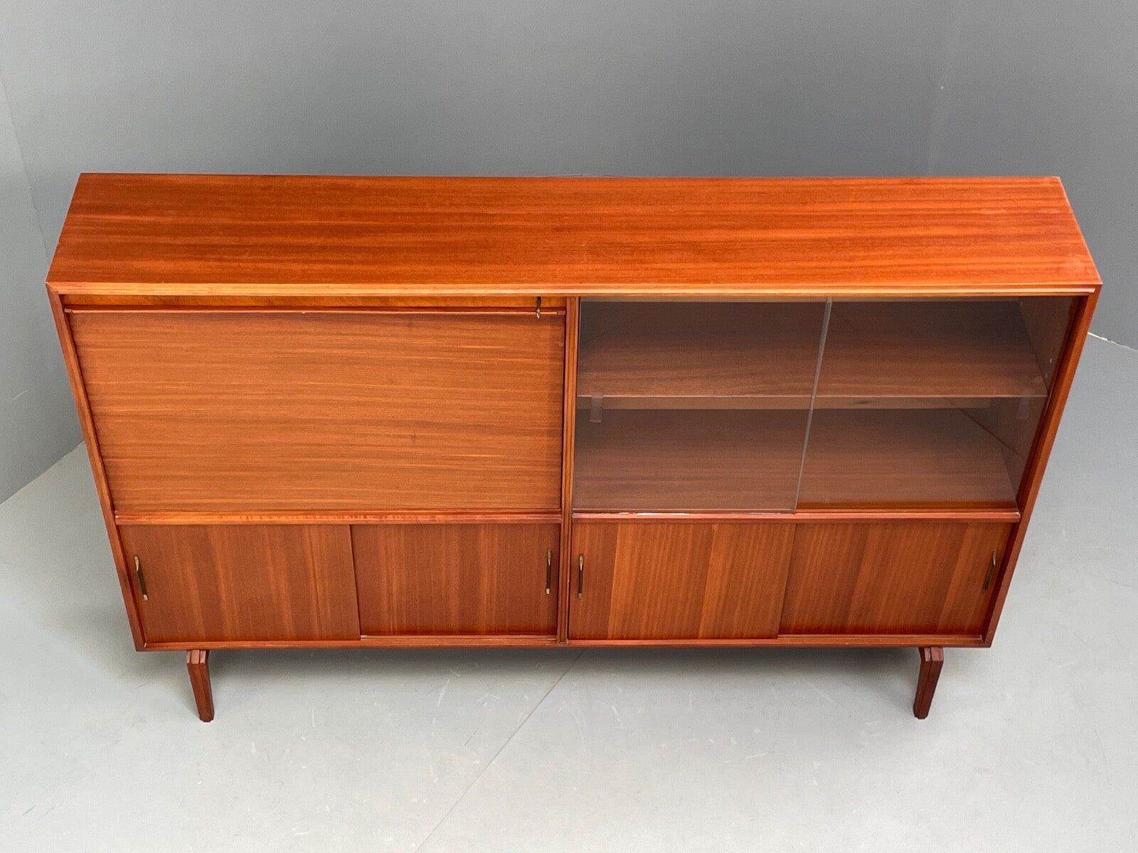 Vintage Teak Wall Unit With Writing Desk Beaver & Tapley 1960s EB9504 MWOO - UKDK FURNITURE