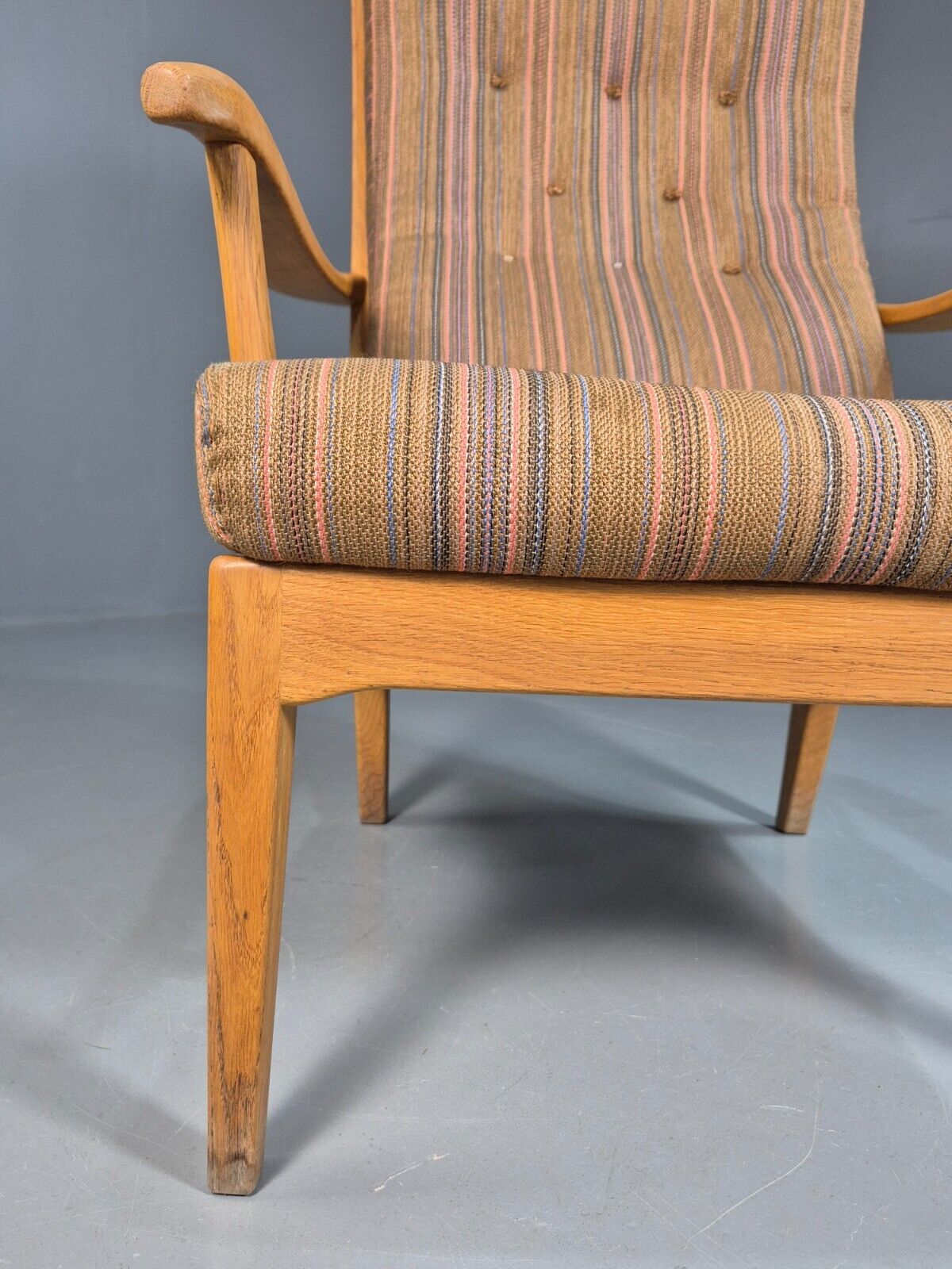 Vintage Swedish Oak Lounge Chair Designer Carl Malmsten EB7746 MNOR - UKDK FURNITURE