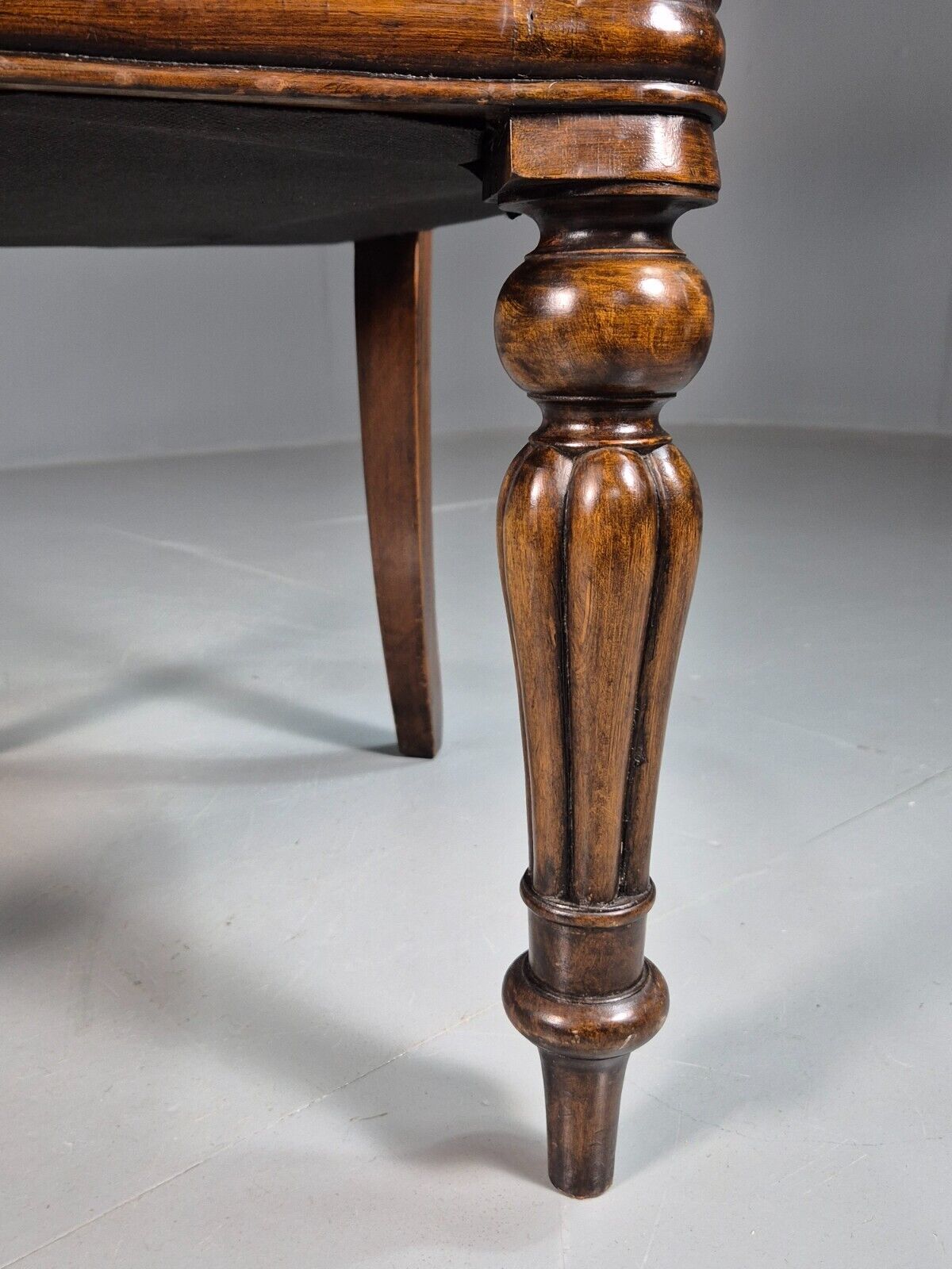 Vintage Elbow Chair Pink Velour Mahogany Frame Balloon Back Antique EB7861 VCAR - UKDK FURNITURE