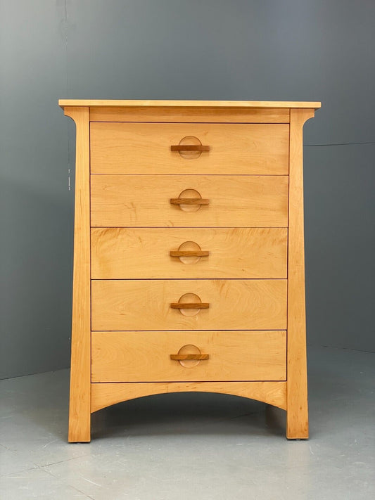 Modern Solid Chest Of Drawers Berkeley By Copeland EB9121 MWOO - UKDK FURNITURE