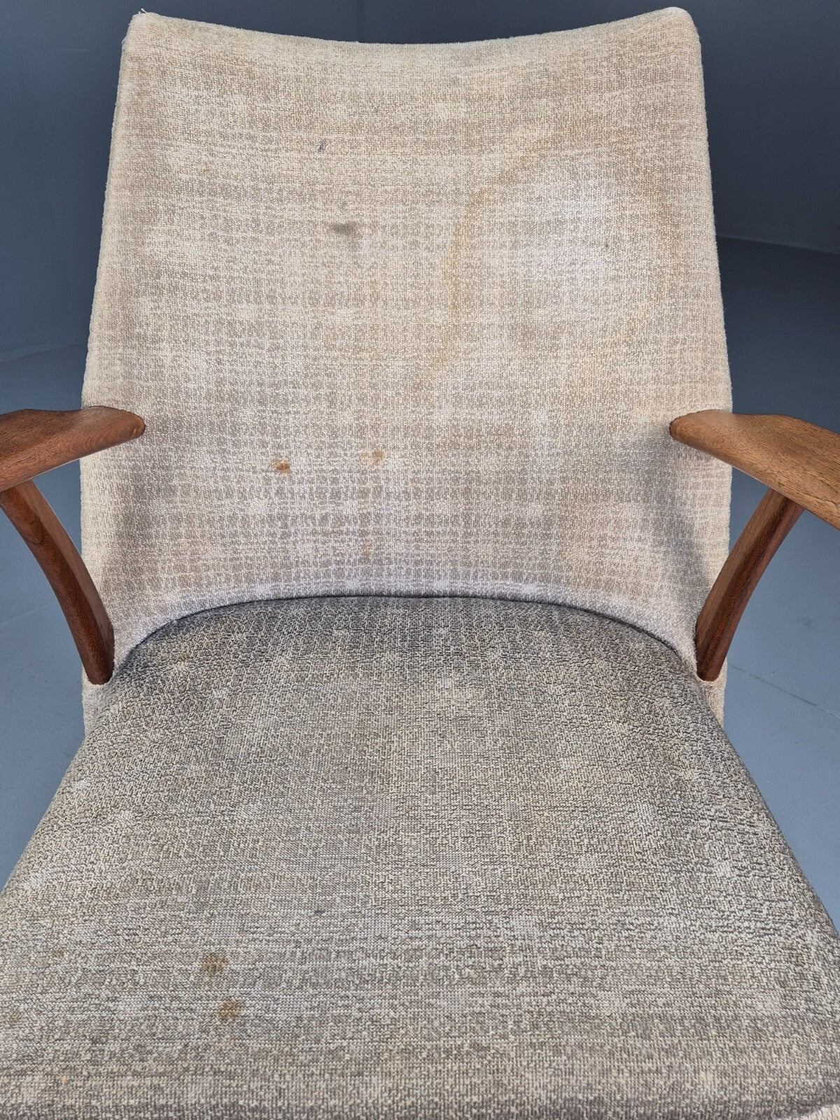 Vintage Danish Teak Armchair 1960s Mid Century Design Retro EB9240 MNOR - UKDK FURNITURE