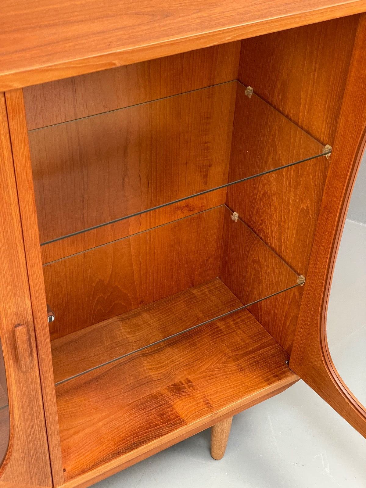 Vintage Teak Glazed Cabinet By Omann Jun 1970s Retro Danish EB9830 MWOO - UKDK FURNITURE
