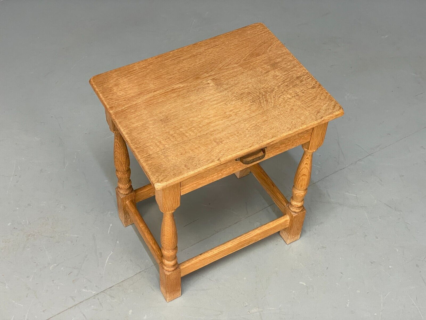 Vintage Danish Oak Bedside Table With Drawer Traditional Style EB9365 MWOO - UKDK FURNITURE