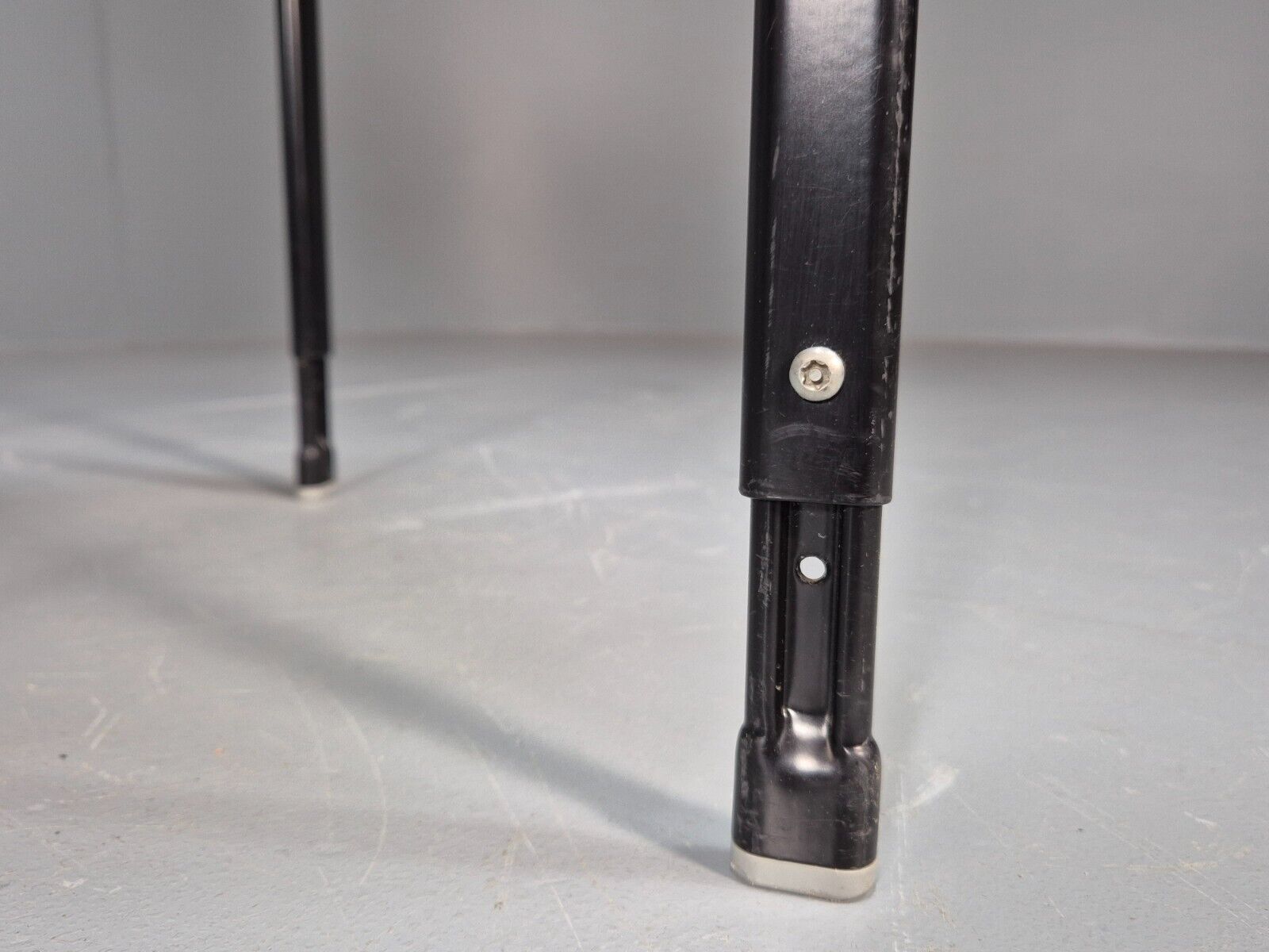 2 Vintage Danish Stacking Chairs Bent Ply Black Metal SIS 1980 Retro EB9098 MSTA - UKDK FURNITURE