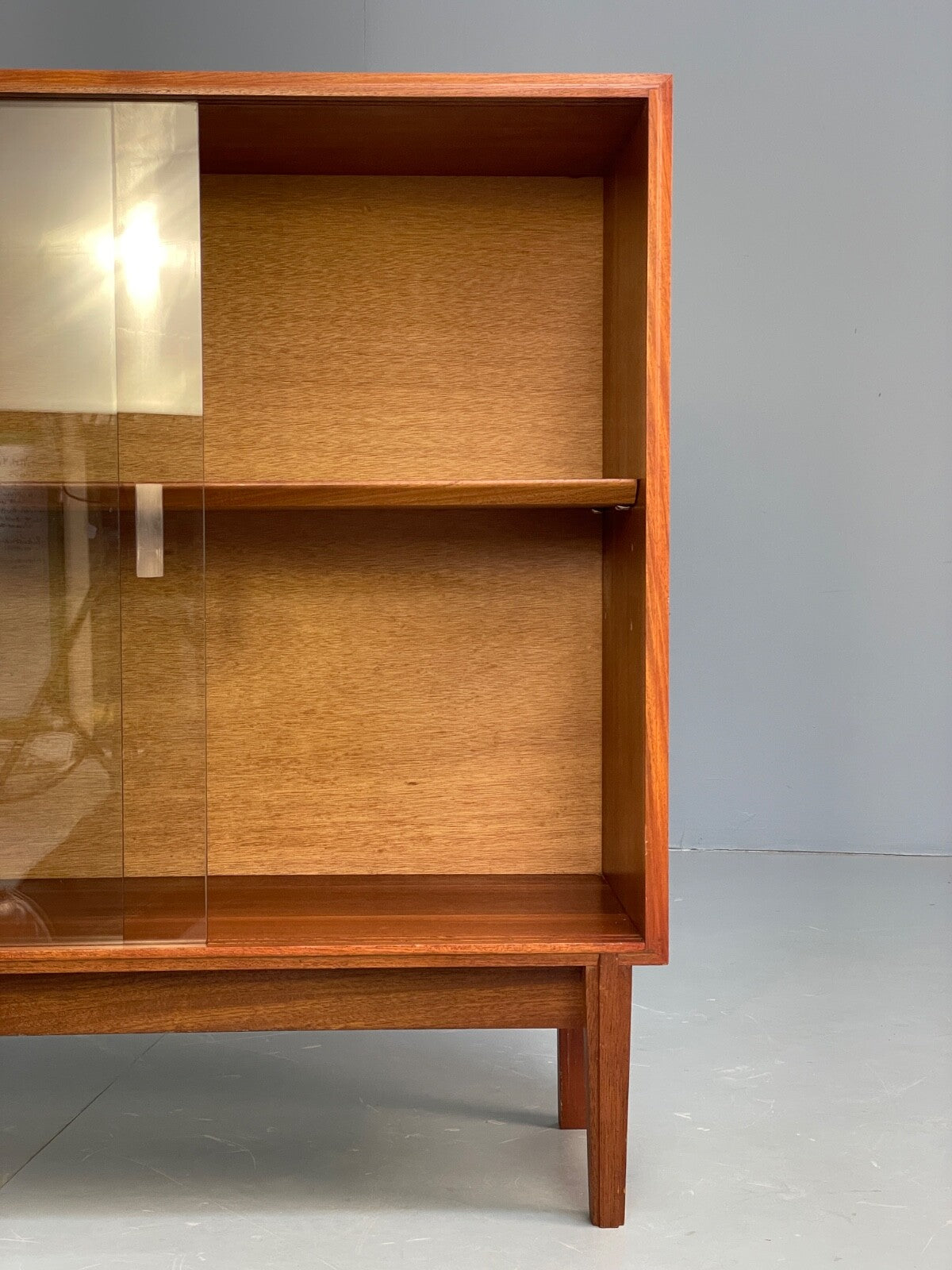 Vintage Teak Glazed Bookcase By Beaver & Tapley EB9503 MWOO - UKDK FURNITURE