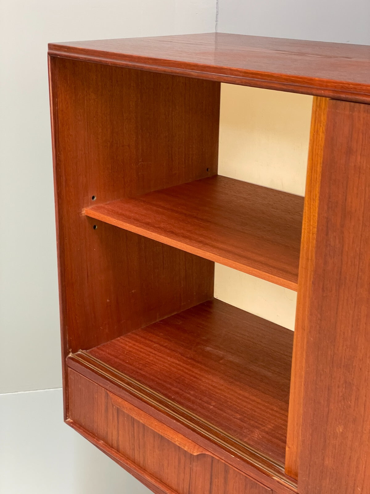 Vintage 1950s Danish Teak Highboard With Shelving Drawers EB8802 MWOO - UKDK FURNITURE