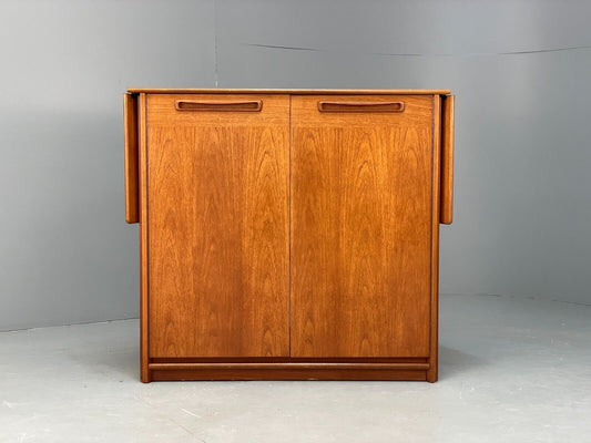 Vintage Teak Extending Home Drinks Bar By Reeds Furniture Shelving EB9119 MWOO - UKDK FURNITURE