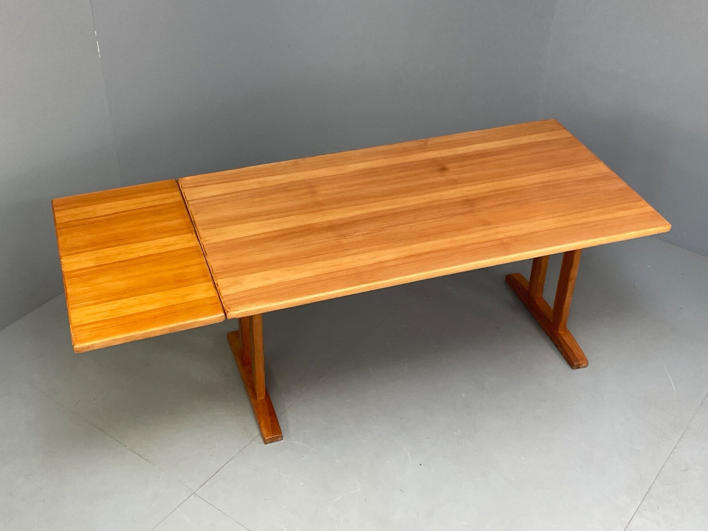 Vintage Danish Pine Dining Table Extending Mogensen Shaker Style EB9434 MWOO - UKDK FURNITURE