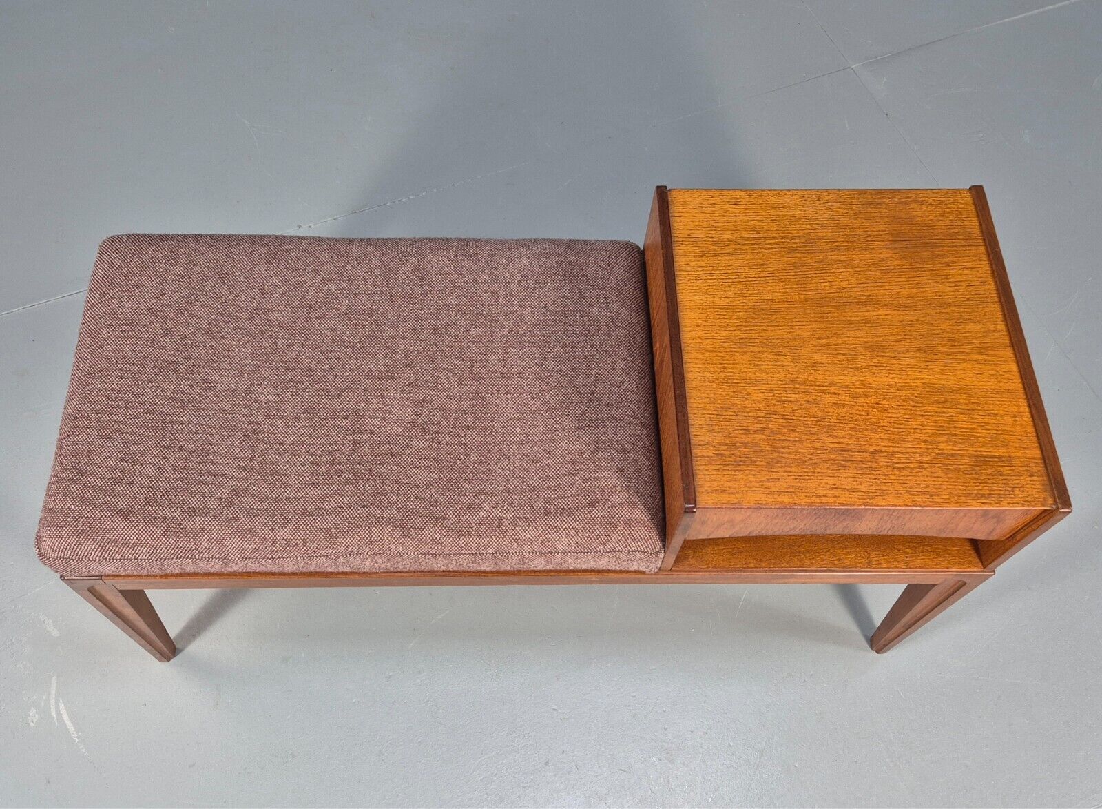 Vintage Teak Telephone Seat Drawer Mid Century Retro 1970s EB9085 MWOO - UKDK FURNITURE