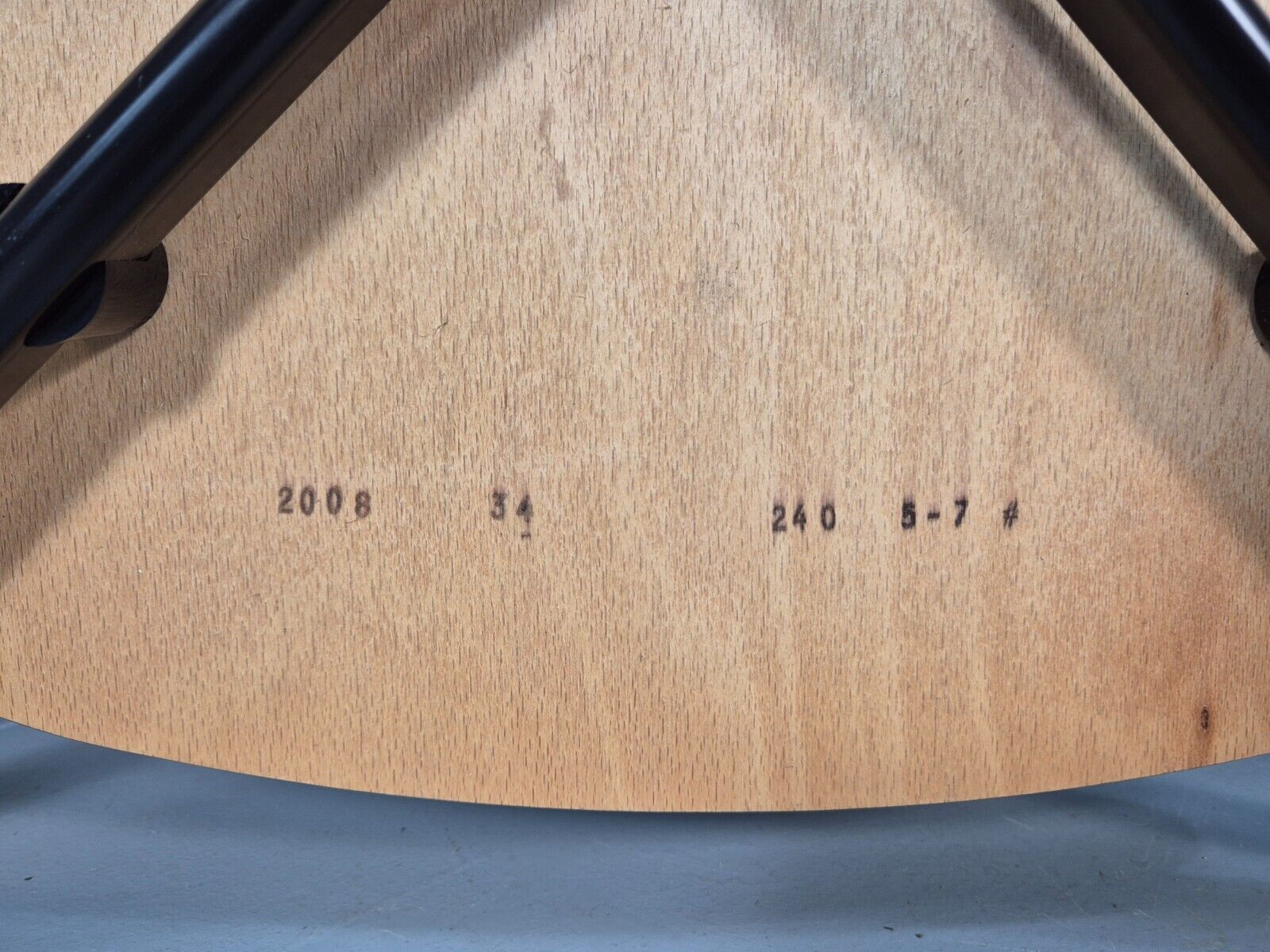 2 Vintage Danish Stacking Chairs Bent Ply Black Metal SIS 1980 Retro EB9098 MSTA - UKDK FURNITURE