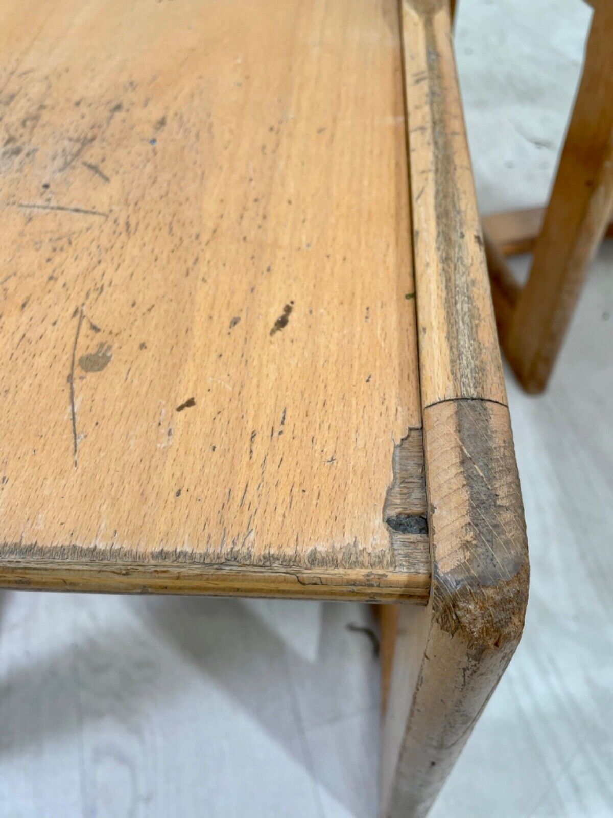 4 Vintage Danish Beech and Plywood School Chairs. Child Size, MCM EB4319 MDIN - UKDK FURNITURE