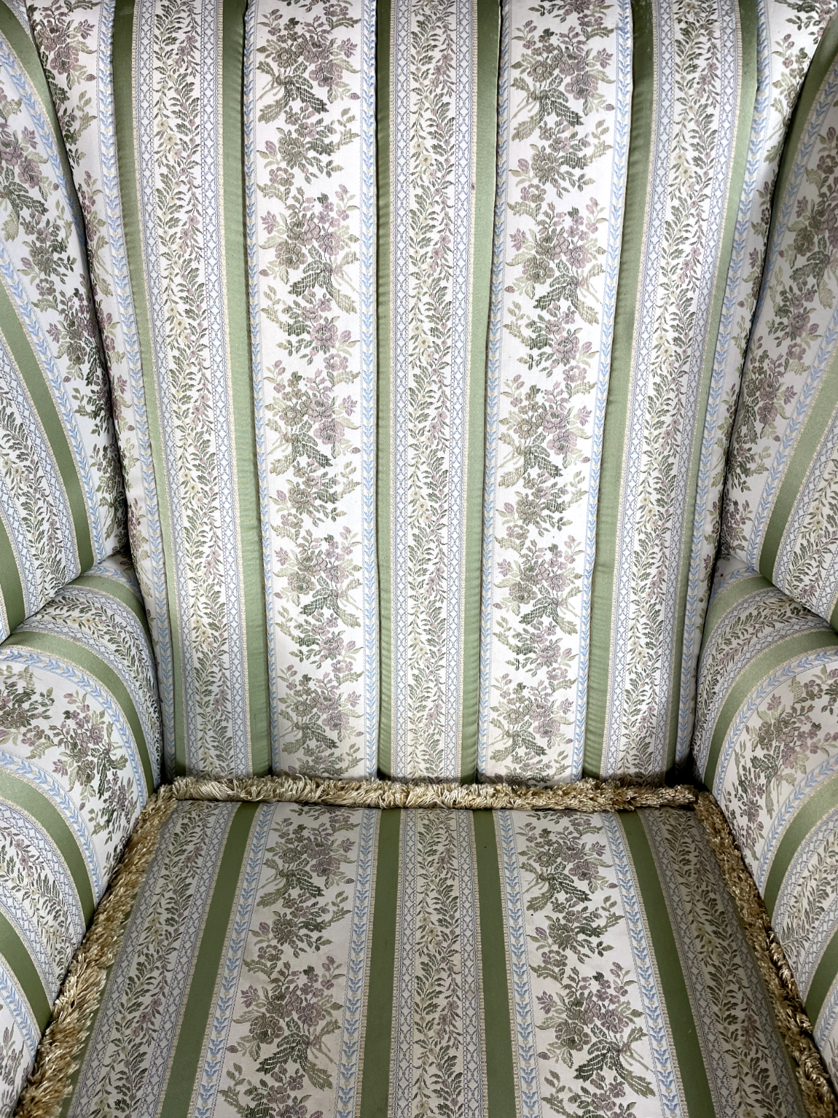 EB5669 Vintage Danish Pair of Armchairs Wingback Floral Print Retro VCLO - UKDK FURNITURE