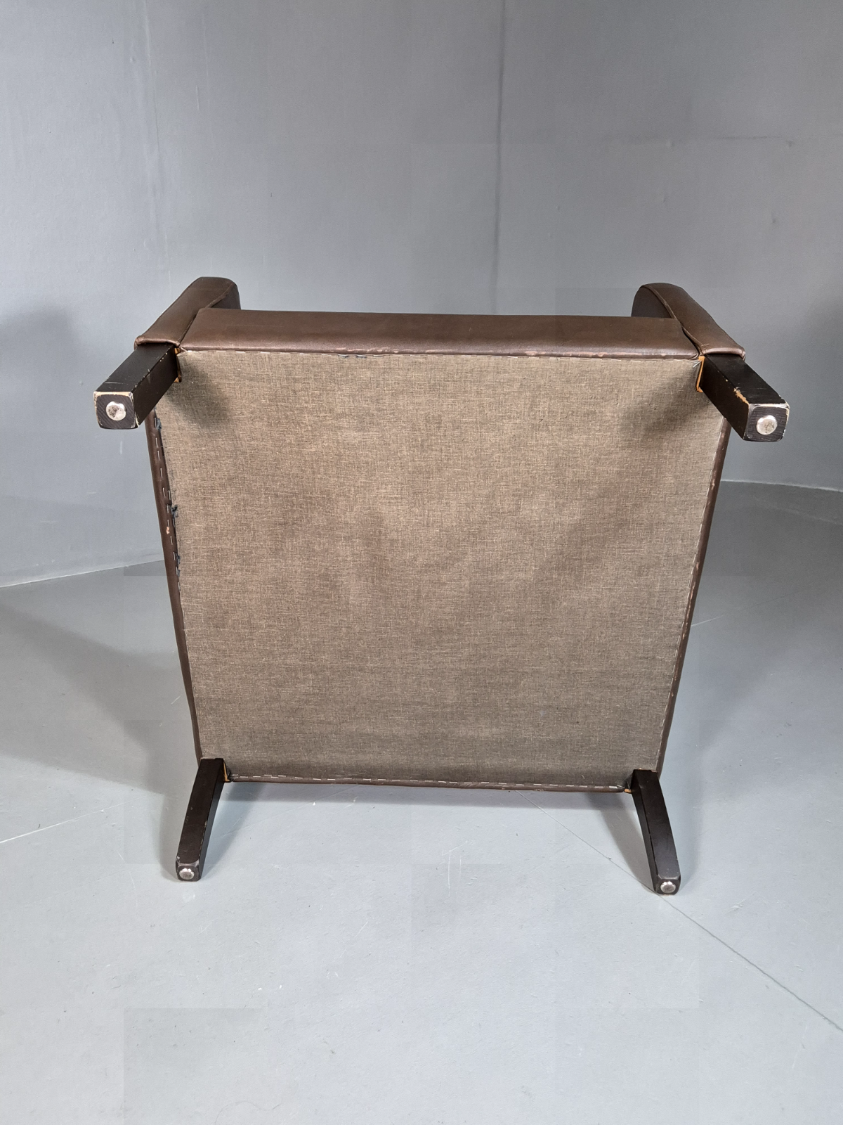 Vintage Danish Wingback Lounge Chair Brown Leather Mogensen Retro EB7211 MNOR - UKDK FURNITURE