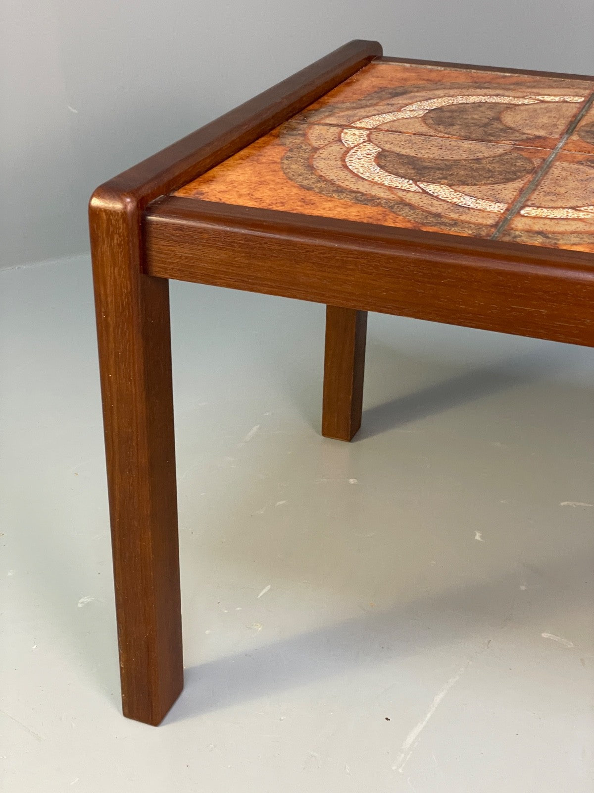 Vintage 1970s Tile Topped Teak Coffee Table Danish Retro Design EB9833 MWOO - UKDK FURNITURE