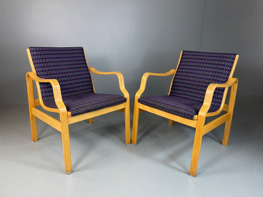 Two Farstrup Bentwood Lounge chairs MCM, Retro, Vintage Danish EB4880 MBEN - UKDK FURNITURE