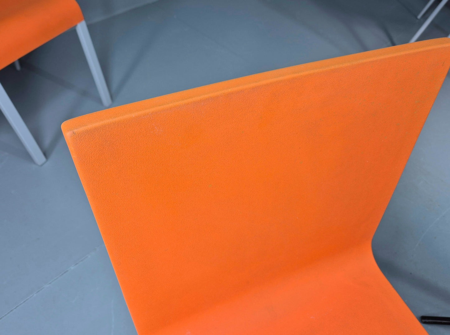 6 Orange Vitra Chairs By Maarten Van Severen Model .03 1990s EB11731 MDIN13