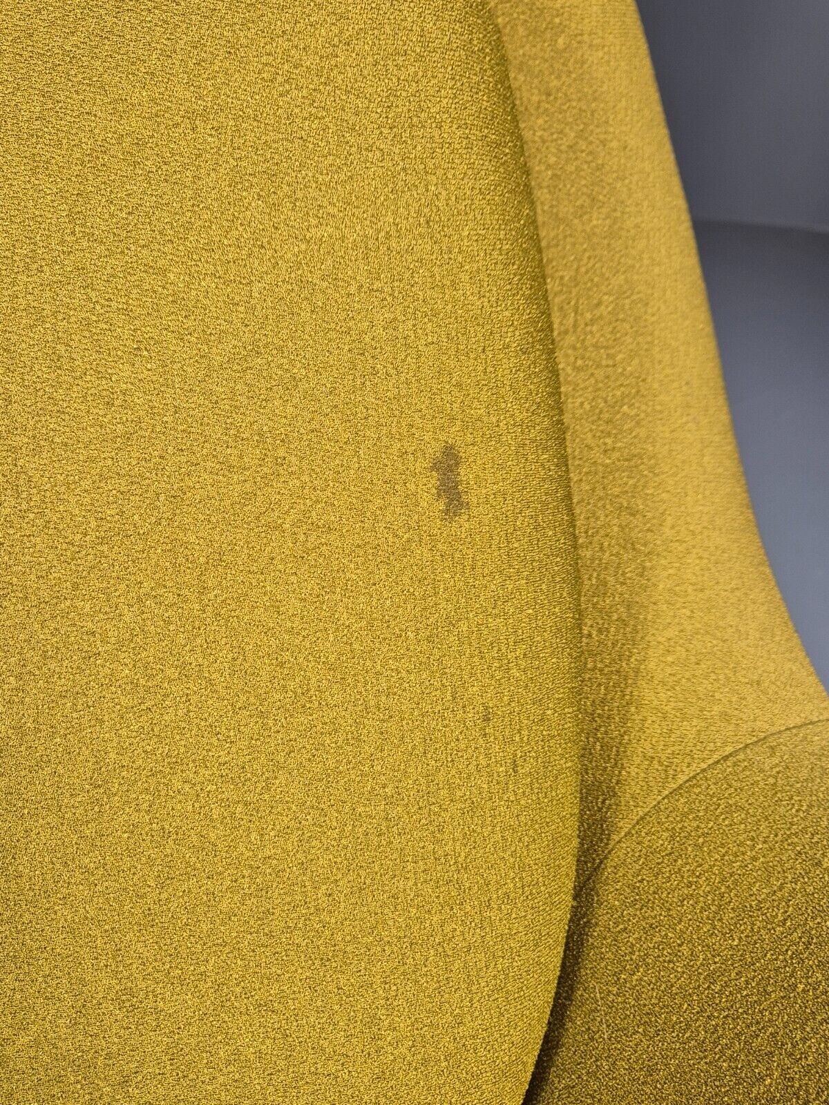 Vintage Greaves Thomas Teardrop Swivel Chair, Yellow Stretch Cover EB9222 MSWI - UKDK FURNITURE