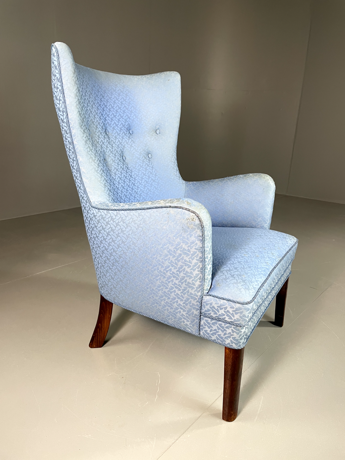 Vintage Danish High Back Lounge Chair, MCM, Retro, EB6006 MNOR - UKDK FURNITURE