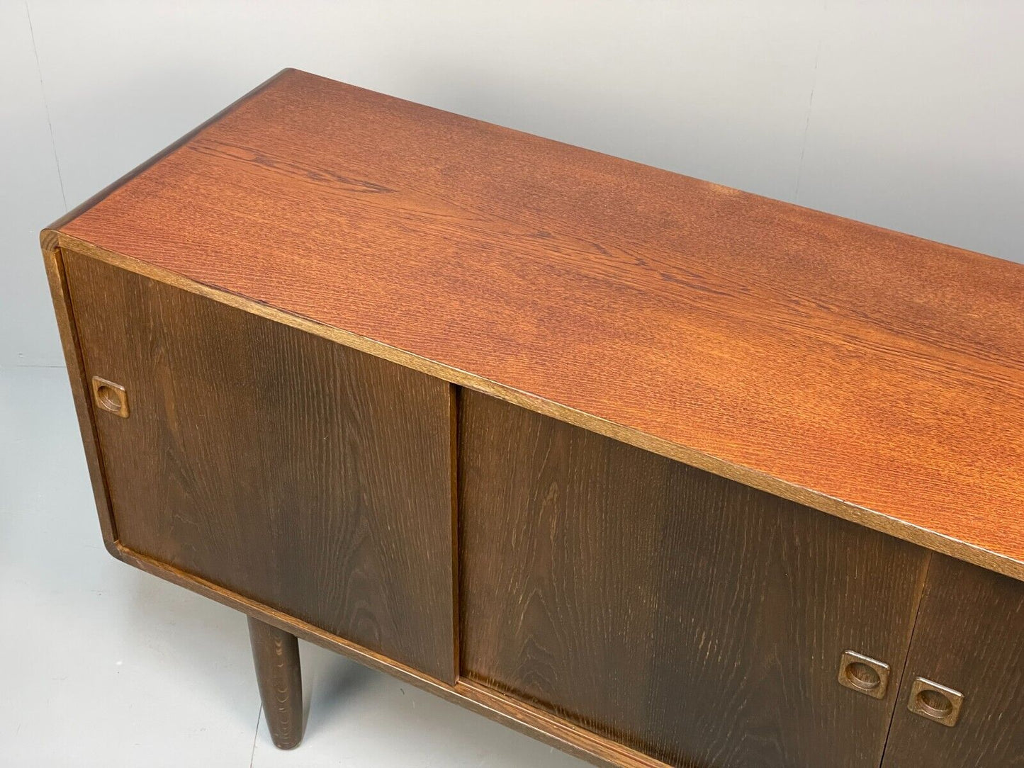 Vintage Danish Large Oak Sideboard Midcentury Shelving Storage EB8688 MWOO - UKDK FURNITURE
