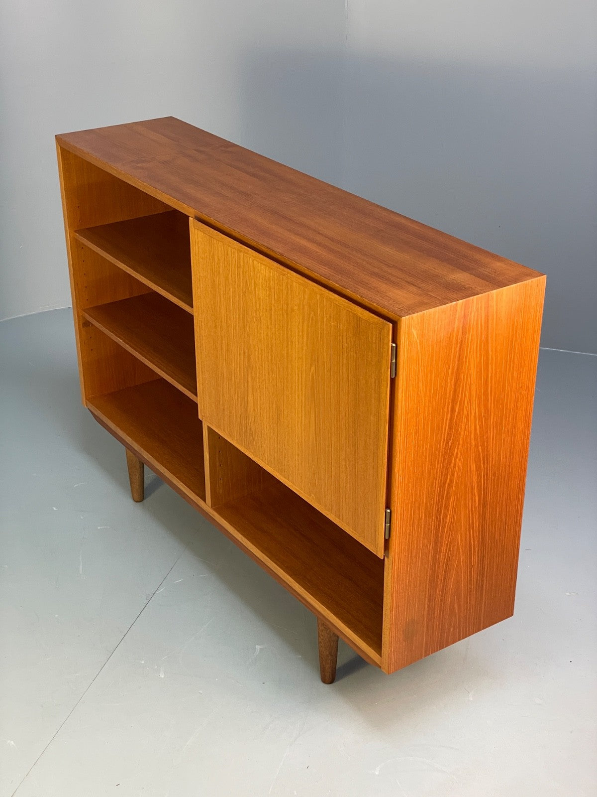 Vintage 1970s Teak Bookcase By Omann Jun Danish Retro Shelving EB9832 MWOO - UKDK FURNITURE