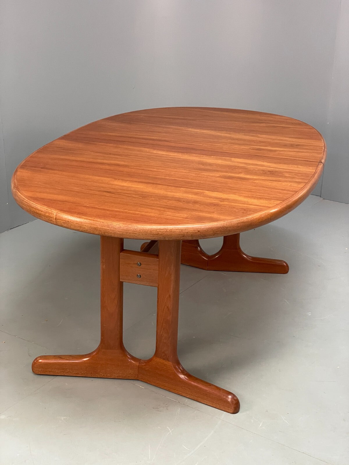 Vintage Teak Extending Dining Table Danish By Dyrlund Retro Solid EB9420 MWOO - UKDK FURNITURE