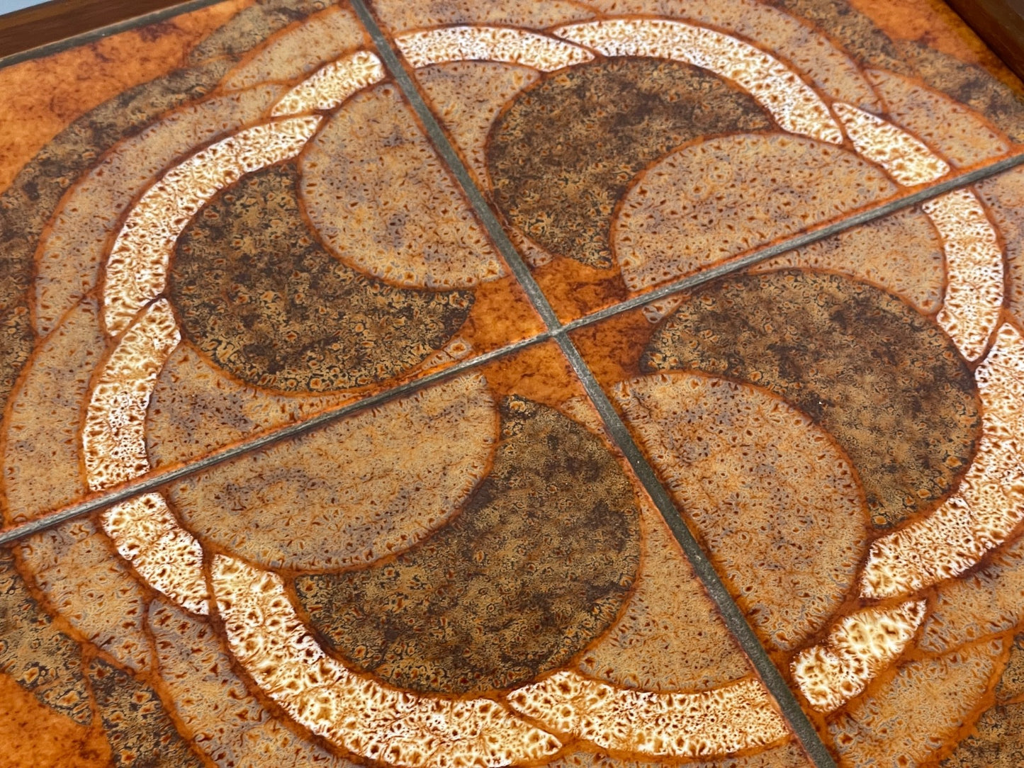 Vintage 1970s Tile Topped Teak Coffee Table Danish Retro Design EB9833 MWOO - UKDK FURNITURE