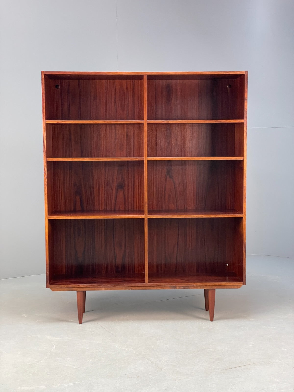 Vintage Danish Shelving Unit Retro Adjustable Storage Darkwood EB9103 MWOO - UKDK FURNITURE