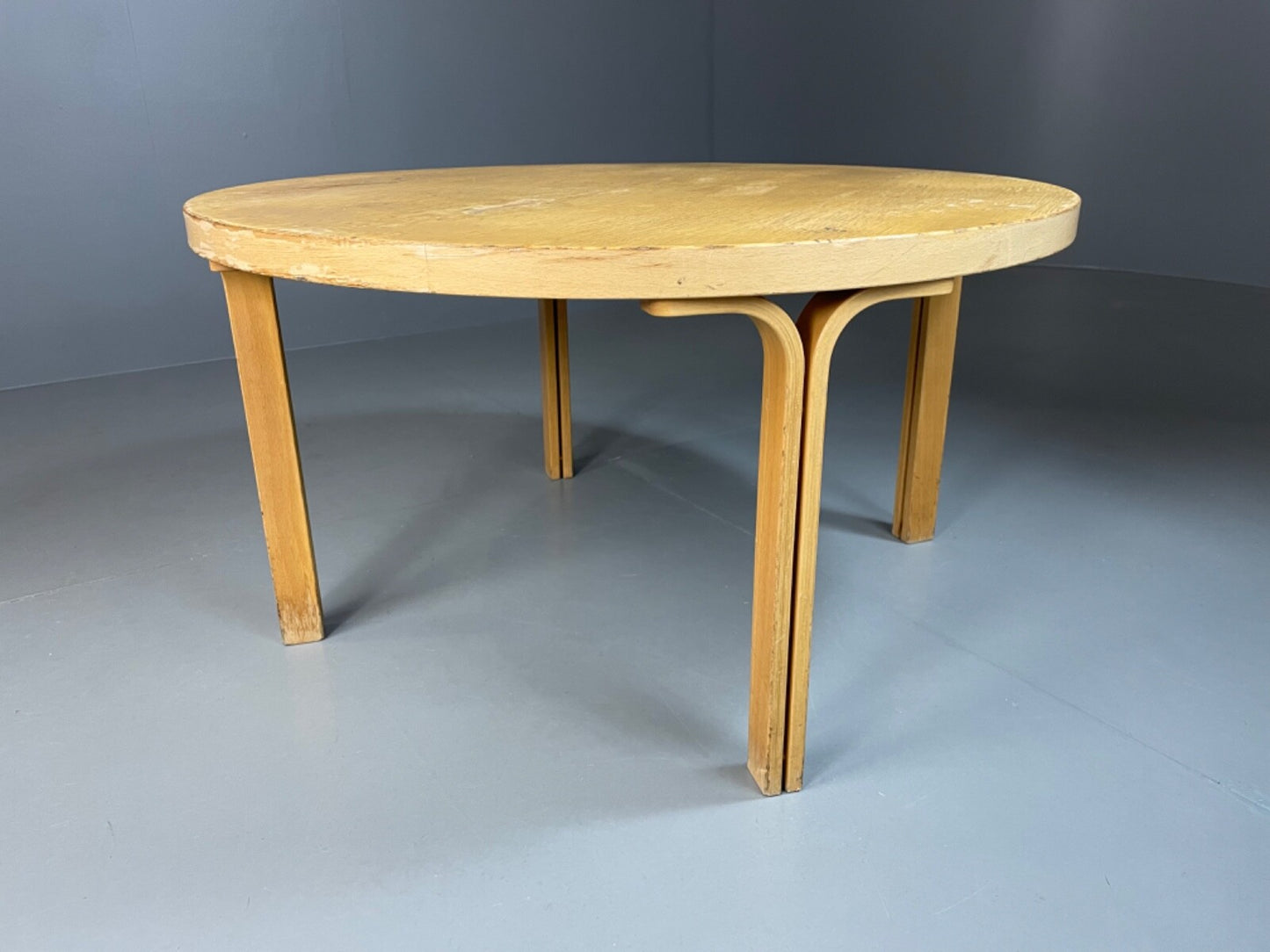 Danish Coffee Table, Bent wood, Aalto Style, Vintage, Retro. 1970s, EB4842 MWOO - UKDK FURNITURE