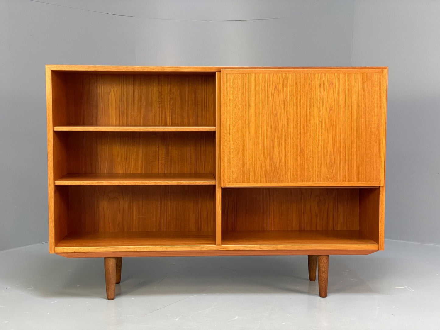 Vintage 1970s Teak Bookcase By Omann Jun Danish Retro Shelving EB9832 MWOO - UKDK FURNITURE