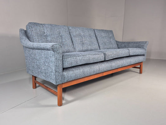 Vintage Three Seater Sofa 1960s Danish New Upholstery Mid CenturyEB11479 M3SS1