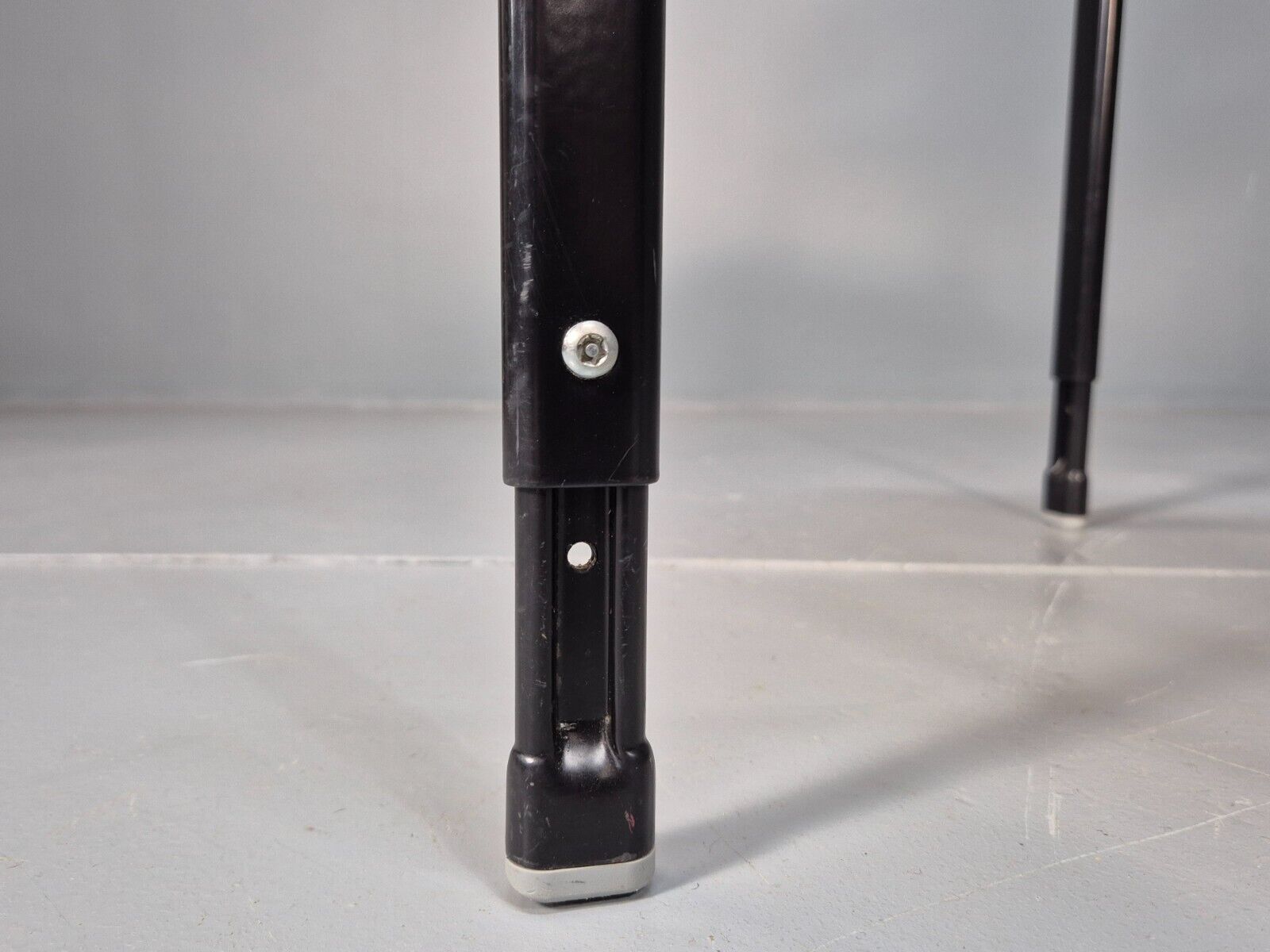 2 Vintage Danish Stacking Chairs Bent Ply Black Metal SIS 1980 Retro EB9098 MSTA - UKDK FURNITURE