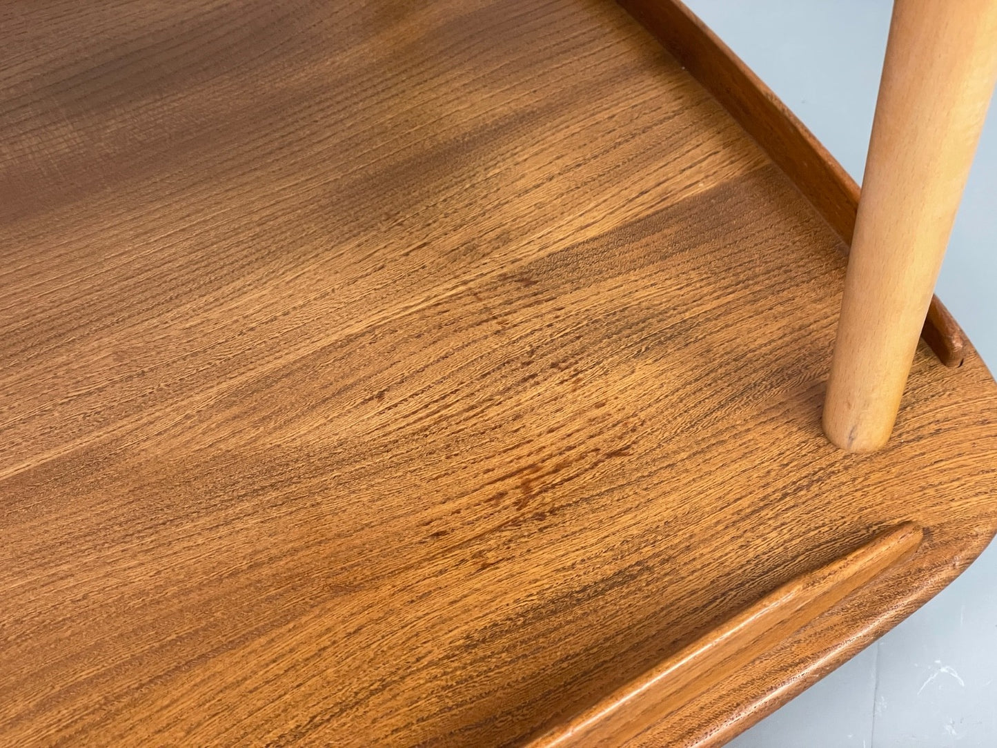 Vintage Ercol Serving Trolley Elm & Beech Mid Tone On Castors Solid EB11055 MWOO18