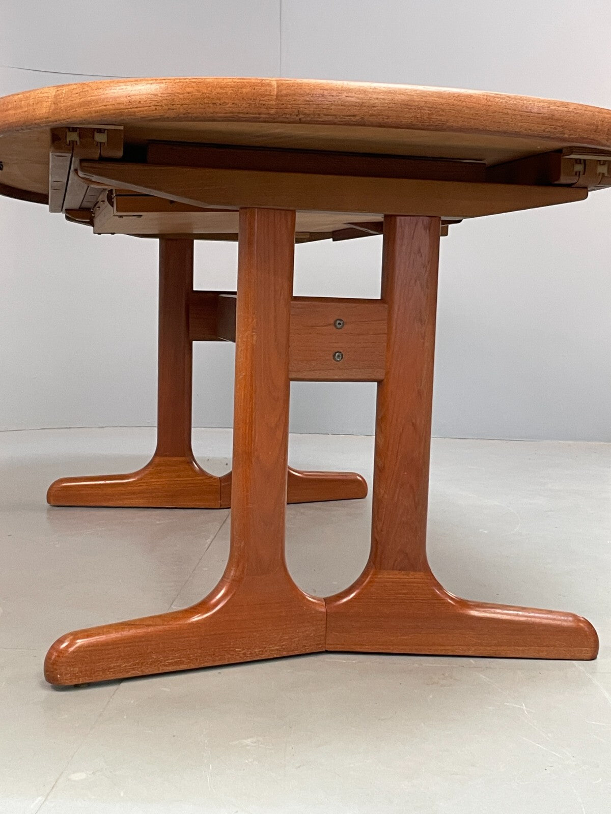 Vintage Teak Extending Dining Table Danish By Dyrlund Retro Solid EB9420 MWOO - UKDK FURNITURE