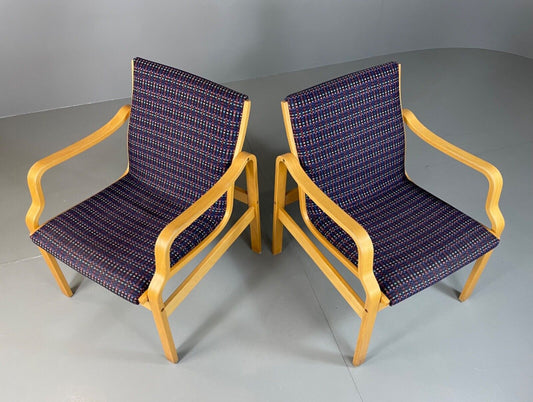 Two Farstrup Bentwood Chairs, Aalto Style, Retro, Vintage MCM EB4876 MBEN - UKDK FURNITURE