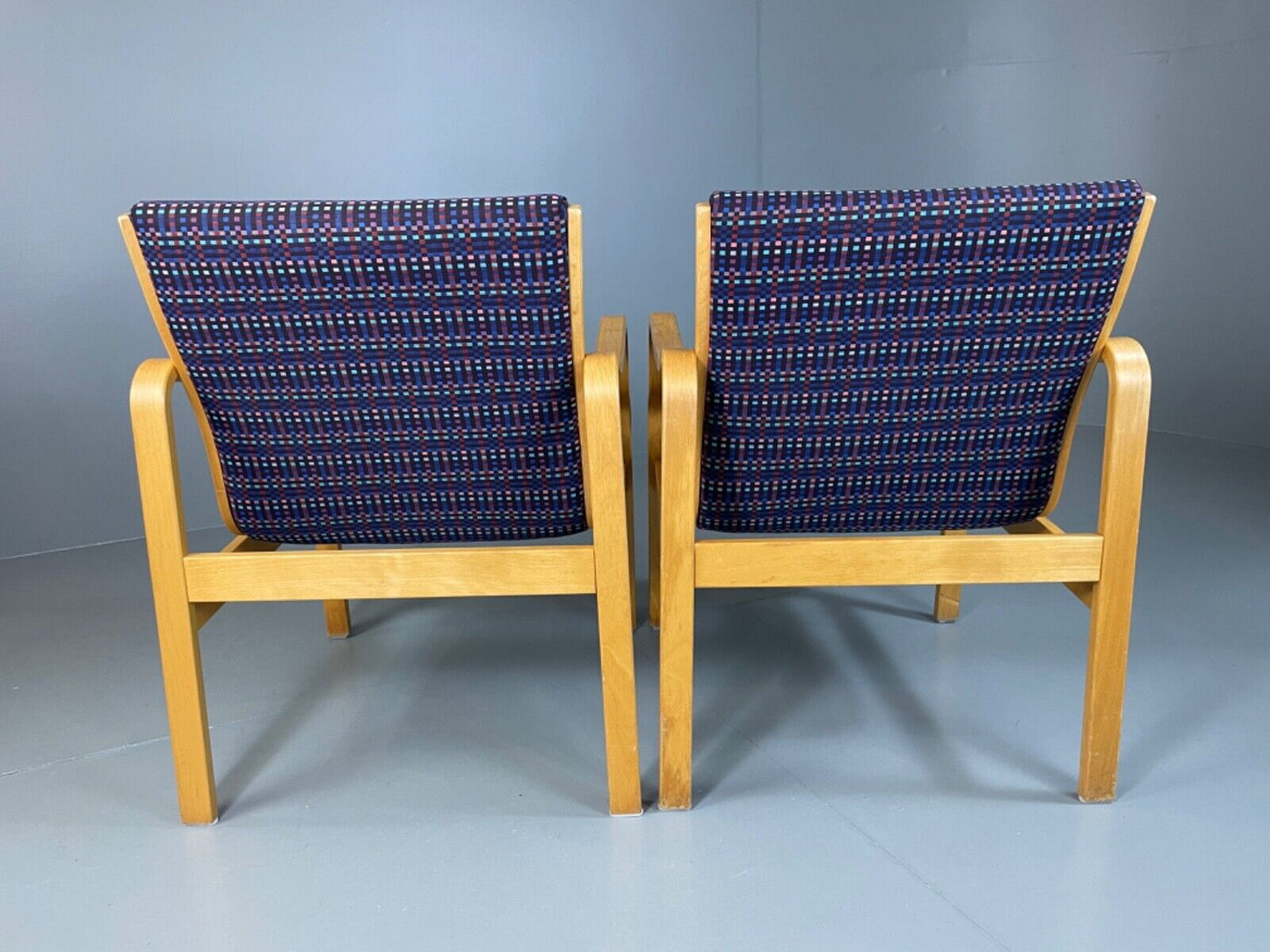 Vintage Danish bentwood lounge chairs, Aalto Style, Farstrup. Retro EB5066 MBEN - UKDK FURNITURE