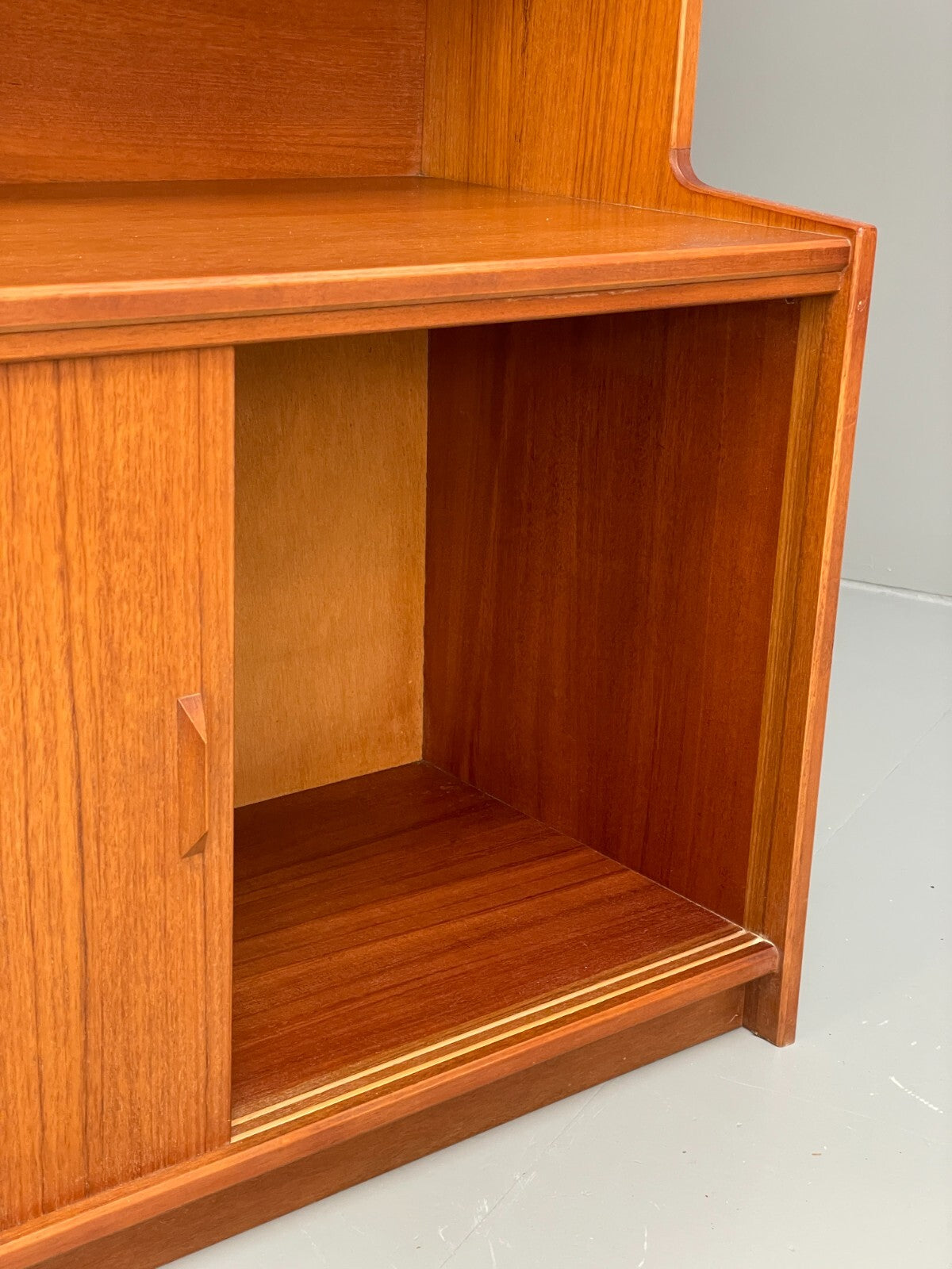 Vintage Teak Wall Unit By Gibbs Furniture 1970s Drinks Cabinet EB9526 MWOO - UKDK FURNITURE