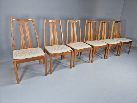 6 Vintage Teak Parker Knoll Dining Chairs High Backed MCM Retro EB9158 MDIN - UKDK FURNITURE