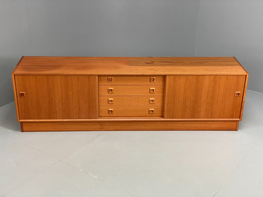 Vintage 1970s Teak Sideboard Danish Clausen & Son Drawers Shelves EB11680 MWOO1