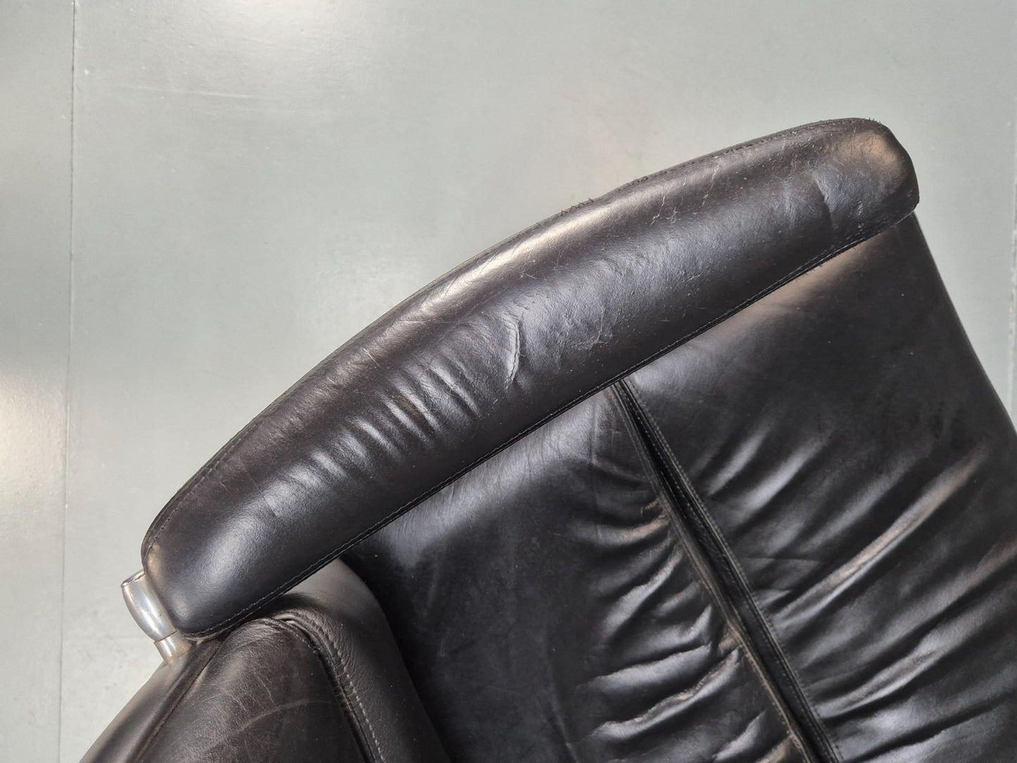 Roder Sohne Leather and Aluminium Boardroom Chair 1960s Retro MCM EB10644 MNOR9