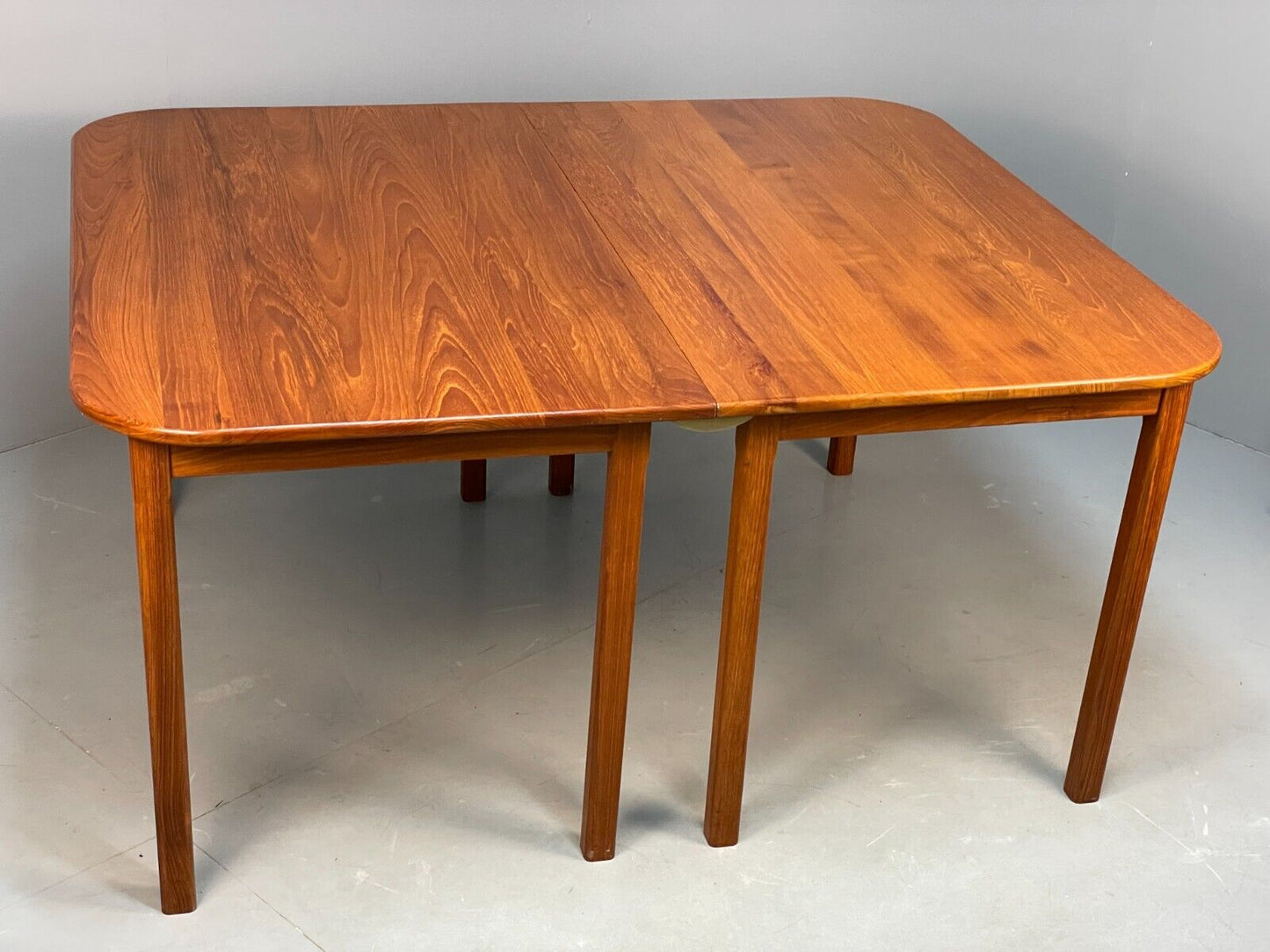 Vintage Solid Teak Extending Modular Rectabgular Dining Table Unique EB8848 MWOO - UKDK FURNITURE