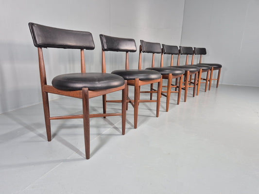 6 Vintage G Plan Circle Chairs 1970s Retro Mid Century Design Teak EB11890 MDIN1