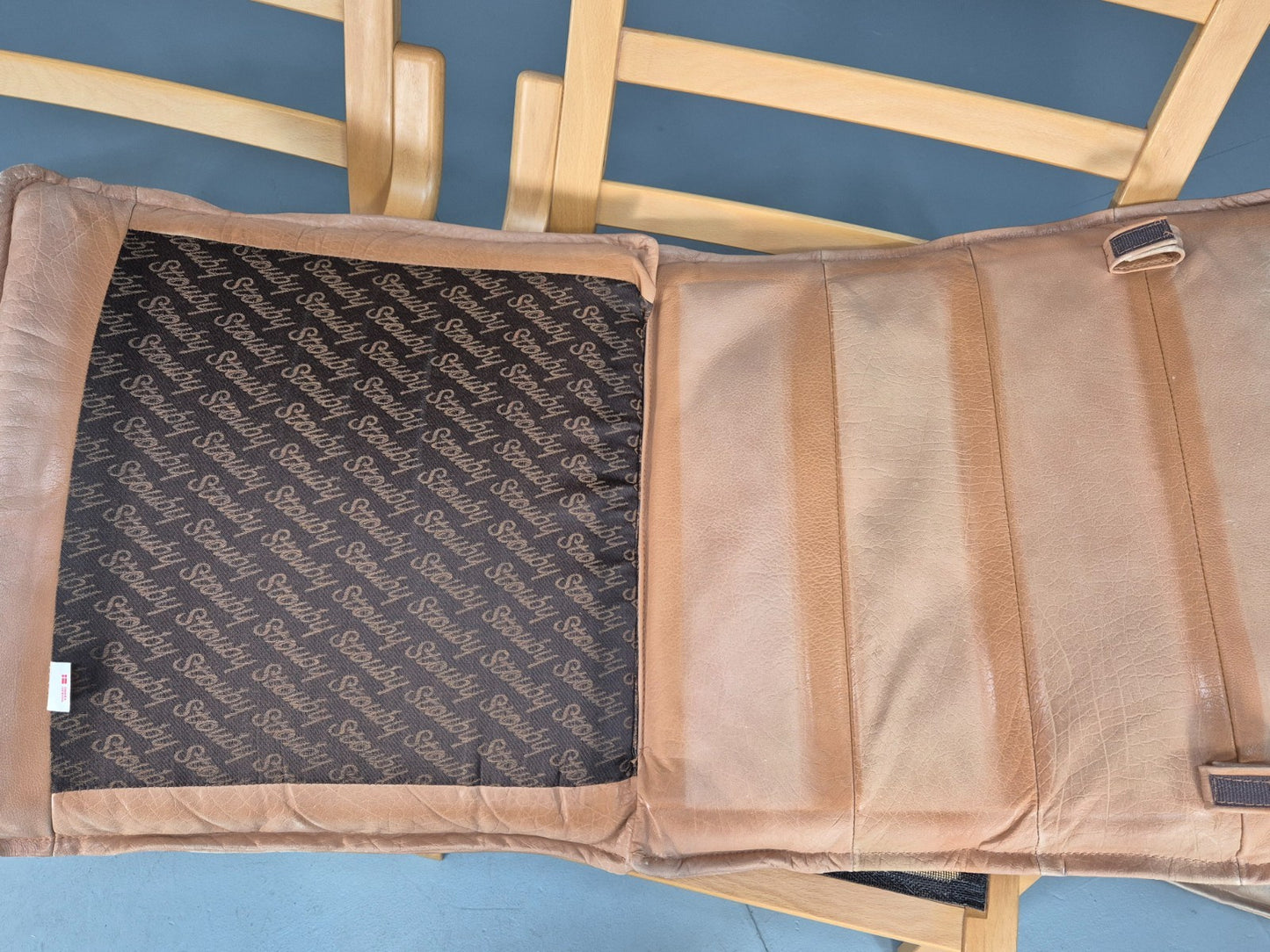 2 Stouby Tan Leather Bentwood Lounge Chairs 1980s Danish Design EB9303 MBEN - UKDK FURNITURE