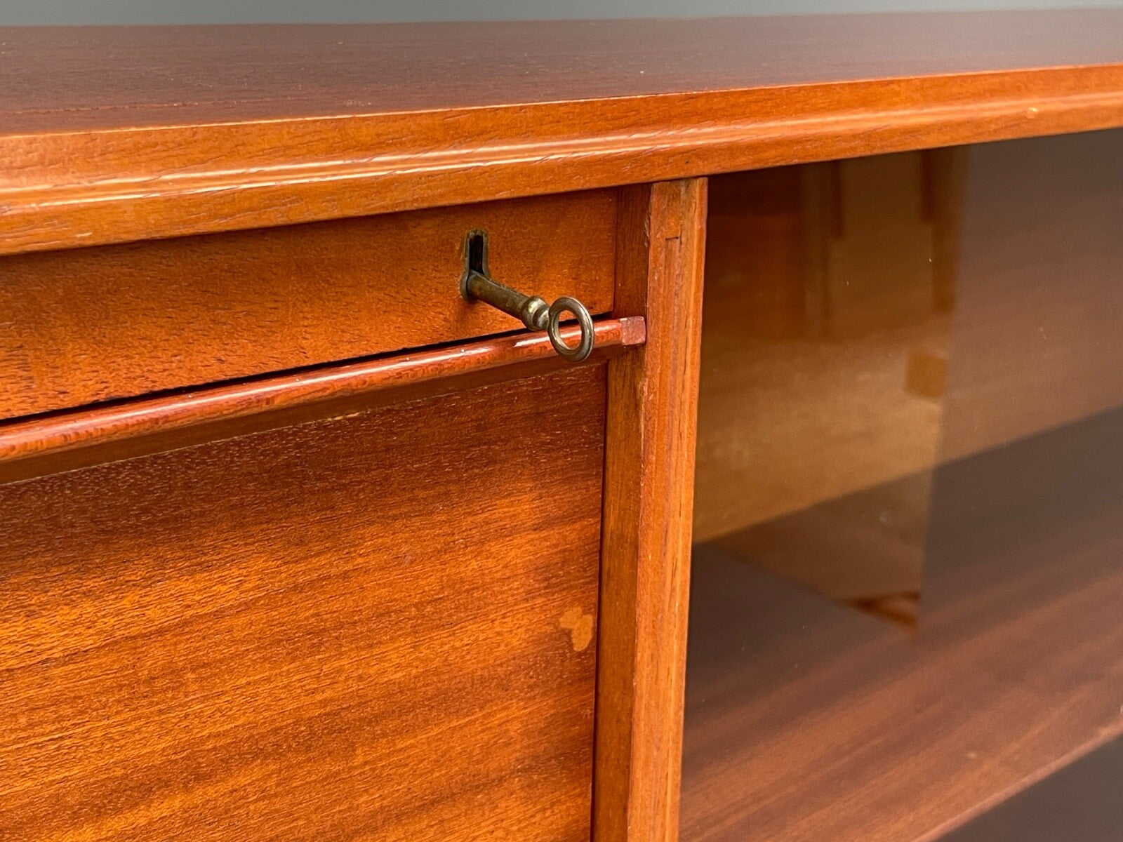 Vintage Teak Wall Unit With Writing Desk Beaver & Tapley 1960s EB9504 MWOO - UKDK FURNITURE
