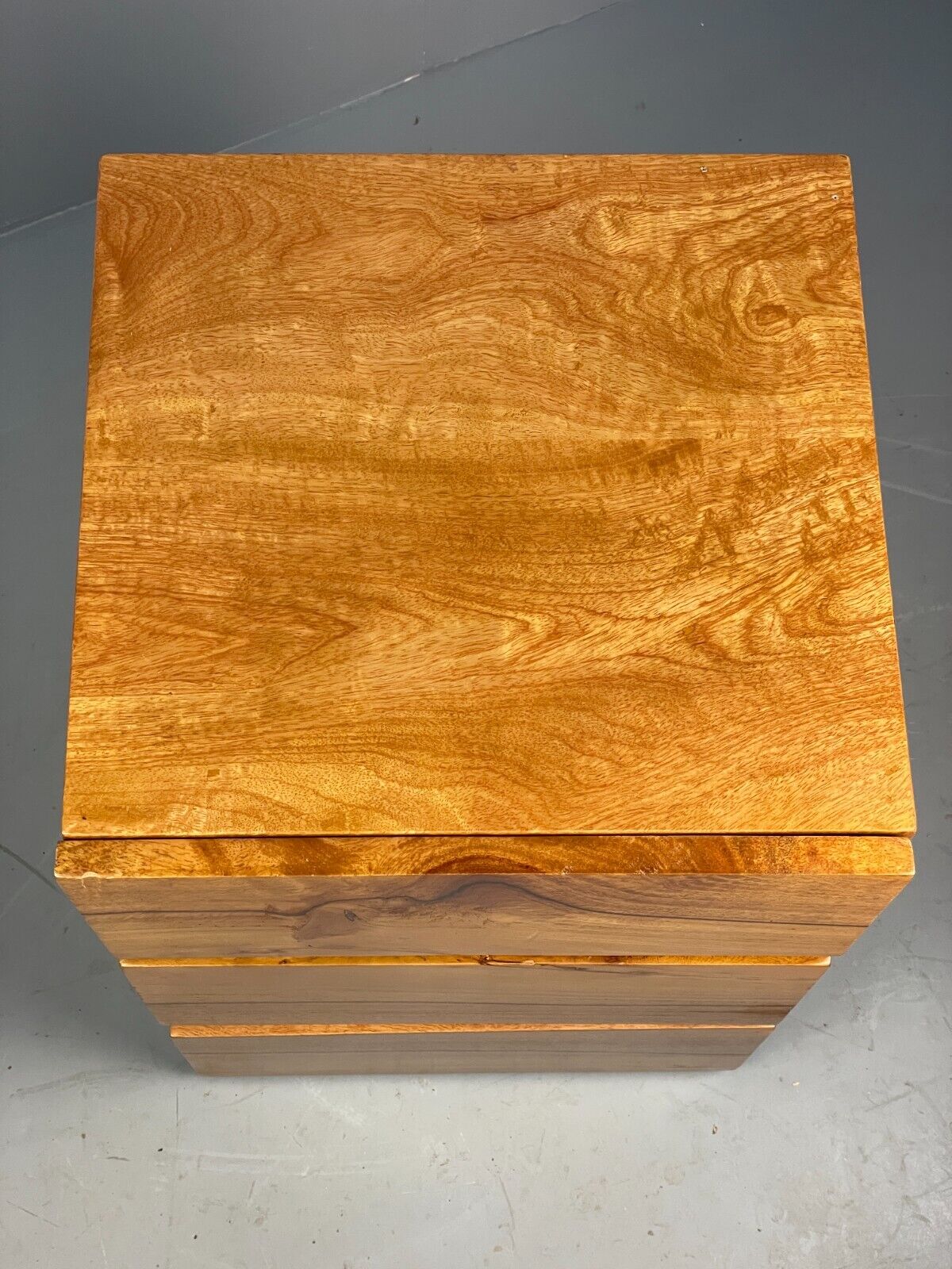 Vintage Chest Of Drawers Solid Spalted Hardwood 1980s EB7564 MWOO - UKDK FURNITURE