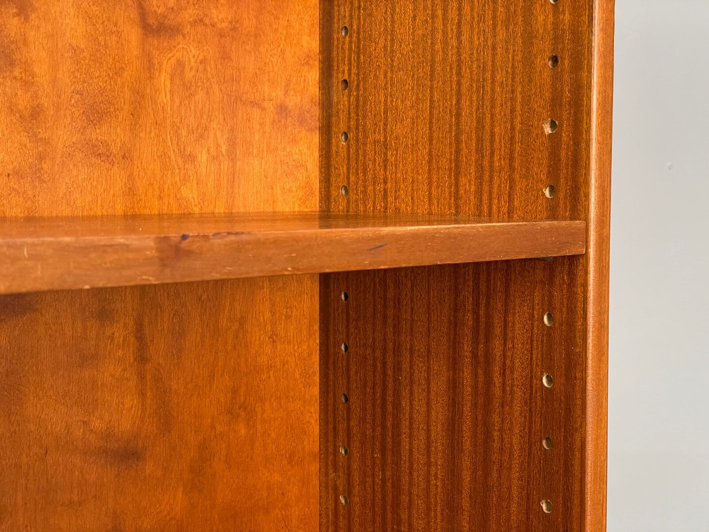 Vintage Danish Walnut Bookcase 1950s Retro Adjustable Shelving EB8812 MWOO - UKDK FURNITURE