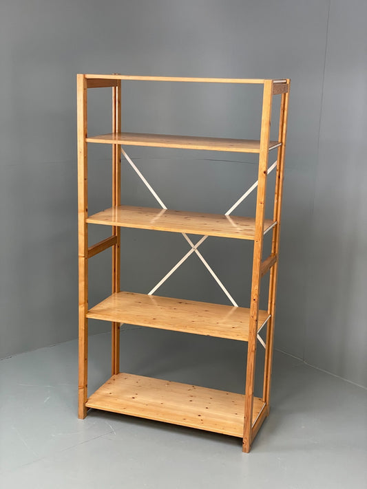 Lundia Pine Open Shelving System Vintage Adjustable Retro Scandi Modular EB117871